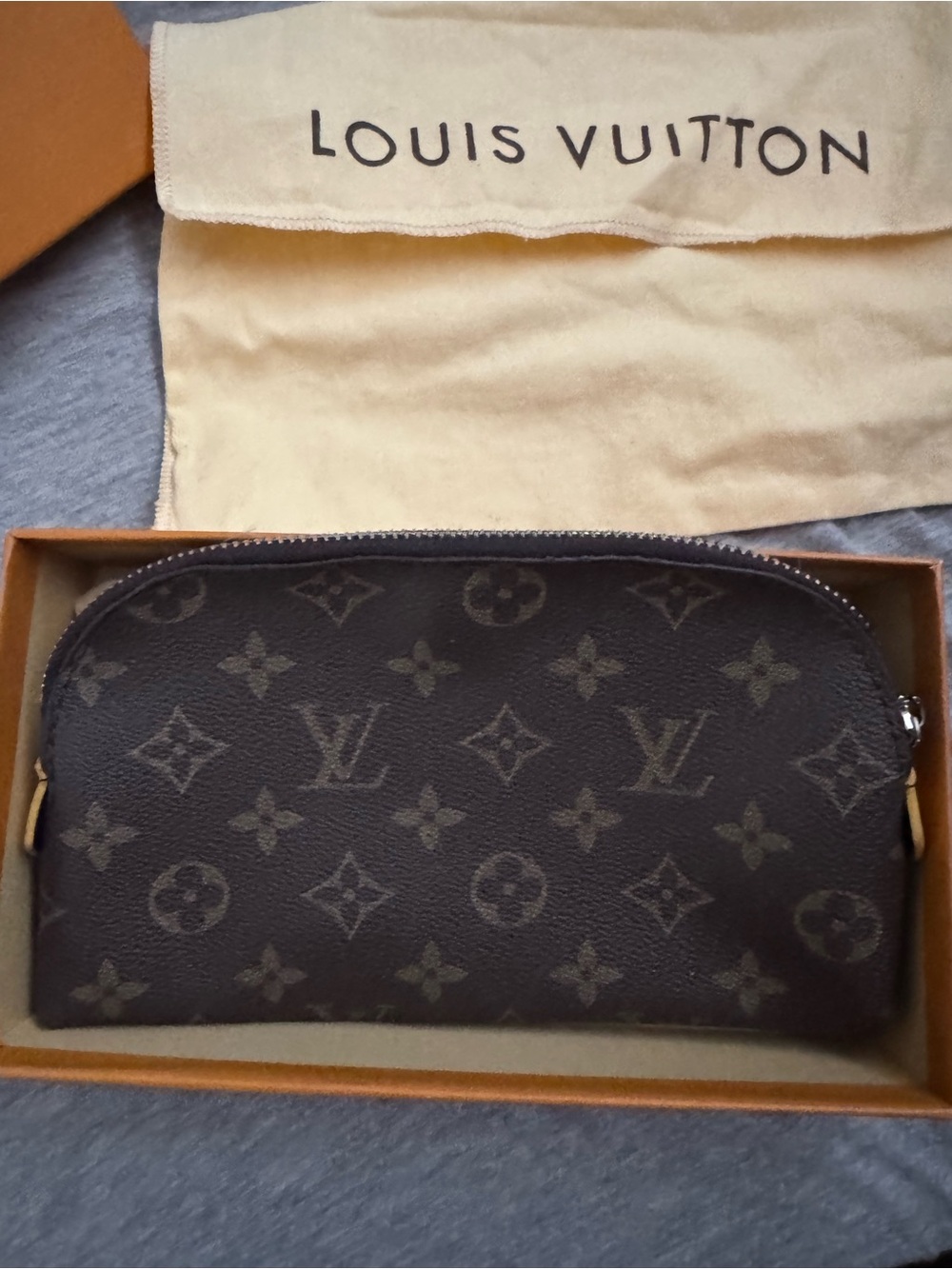 Authentic Louis Vuitton Monogram Toiletry/ Makeup Pouch